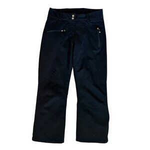 Obermeyer Ladies Insulated Black Ski Snow Pants Size 8 Style 7673 Adjustable Wai